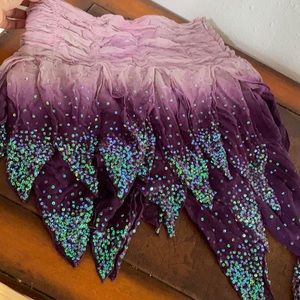 Bebe silk sequence skirt